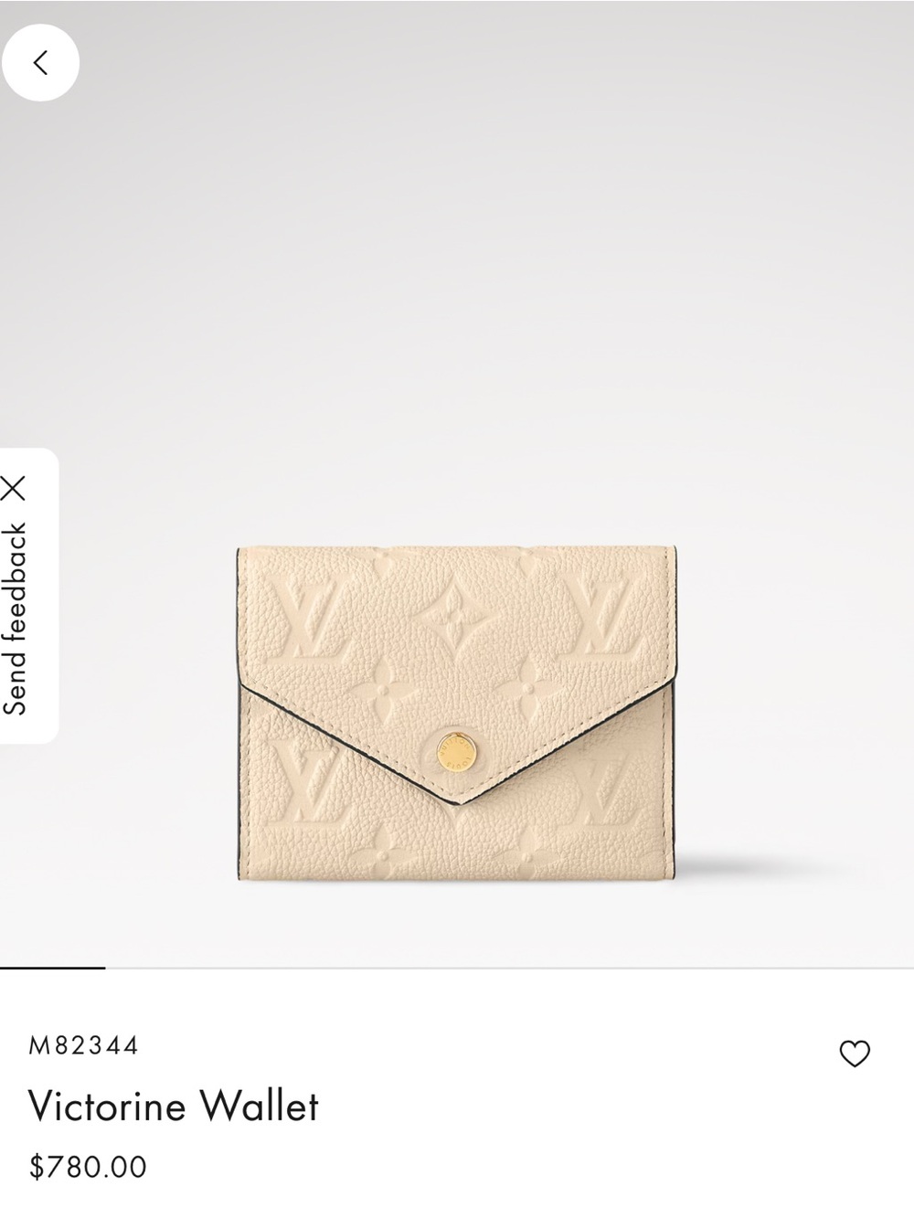 Louis Vuitton Beige Monogram Victorine Wallet